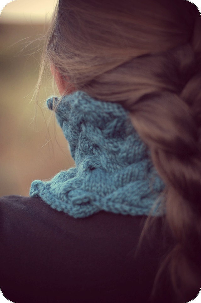 Knitting Pattern French Creek Cowl Knit Cowl by TheSittingTree
