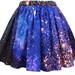 SMC Nebula Skirt, Galaxy Print, Organic Cotton