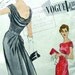 Vogue Special Design Pattern S-4826 - EXQUISITE Draped Evening Dress with Label - Bust 36
