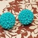 Sweet and Simple Turquoise Flower Earrings