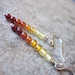Baltic Amber Earrings in 925 Sterling Silver. Graduated Yellows & Oranges. Modern. Ombre. November Birthday. Gift for Her - Last Pair