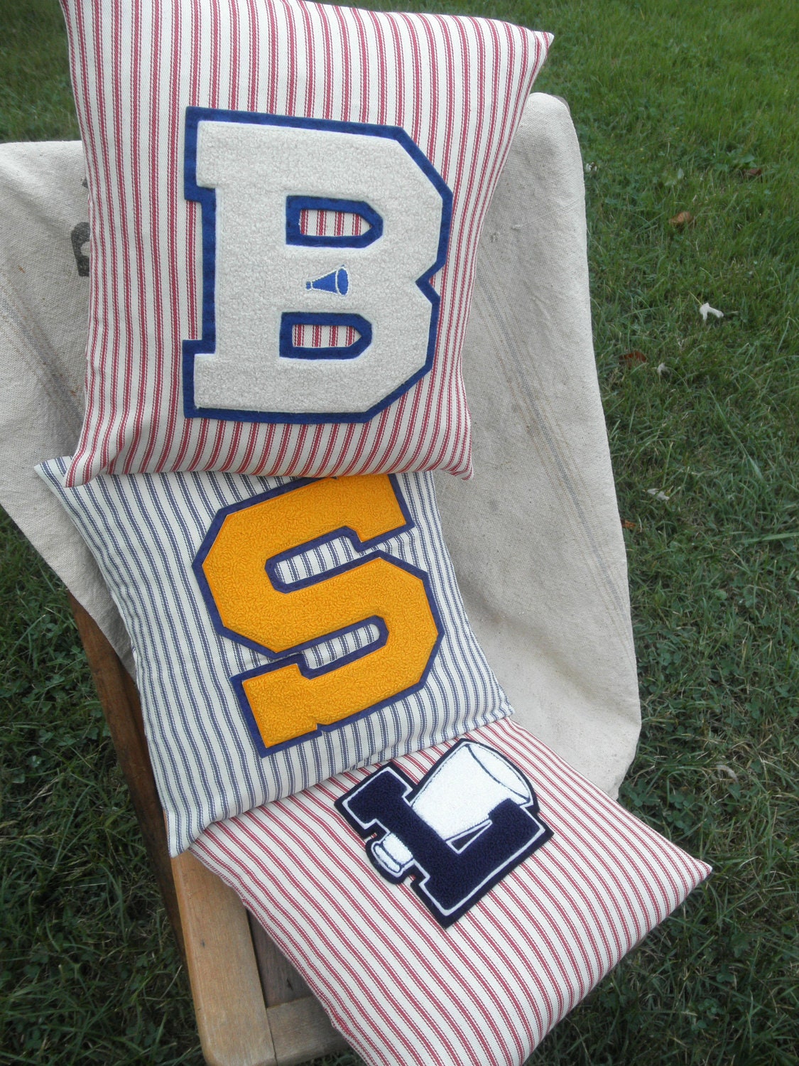Vintage Varsity Letter Pillow Varsity Letter B Mattress