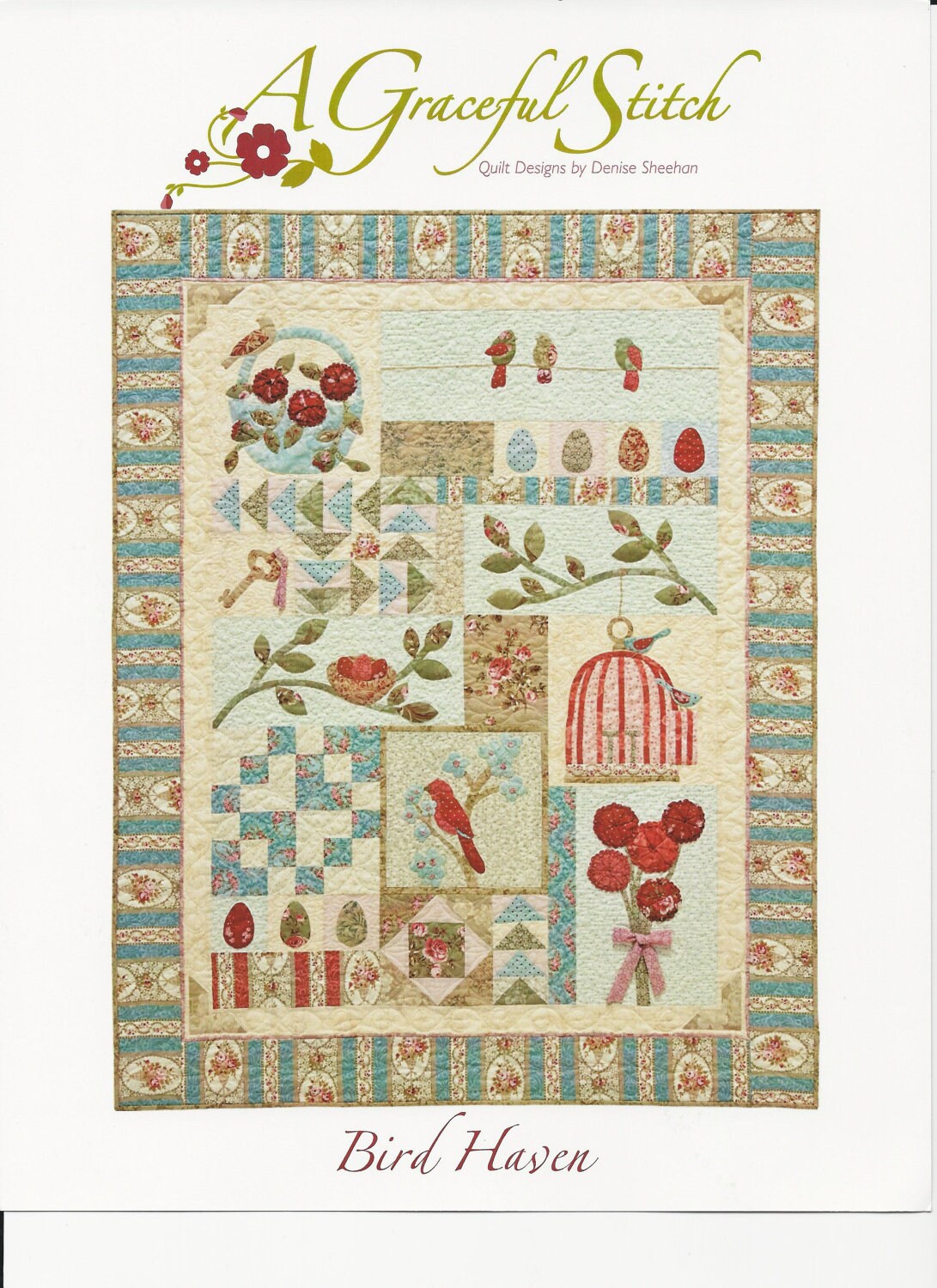 Bird Haven Quilt Pattern Set by Denise Sheehan by quiltssewshabby