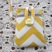 iPhone iPod Chevron Yellow White Small camera Case Sleeve Cover