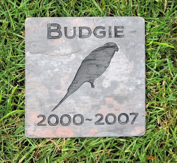 personalized parakeet bird memorial stone grave marker 6 x 6 personalized parakeet bird memorial stone grave marker 6 x 6