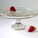 Vintage cake stand Jeanette Glass Harp