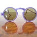 1930s sunglasses Rare PURPLE framed round sunglasses with brown tinted glass lenses Amazing condition