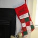 Personalized Patchwork Quilted Christmas Stocking