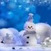 Snowman balls scented, mini tart melts, snowmen, melting tarts, wax melts (set of 6)