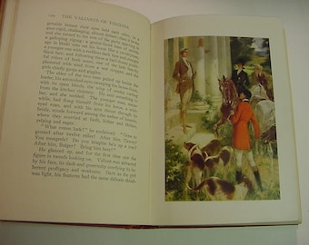 SALE...The Valiants of Virginia Hallie Erminie Rives Antique Book 1912 Castaigne Illustrated Color Plates ADventure Romance