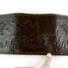 Leather Trifold Wallet Horse Oak Leaves and Acorns Hand Tooled Heavy Duty