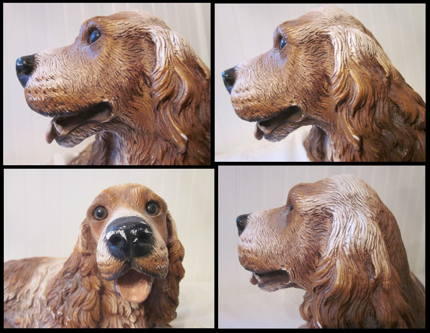 spaniel dog statue