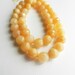 Yellow Jade Beads. Destash. Semi precious. Faceted Yellow Stone