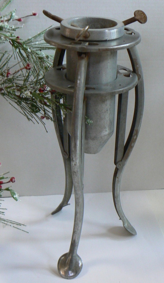 mid century christmas tree stand quik ezy aluminum by mid century christmas tree stand quik ezy aluminum by