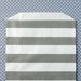 Gray Horizontal Stripe Goody Bags / Favor Bags / Treat Bags (20) - 5 x 7.5 inches