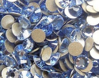 200 pcs LIGHT SAPPHIRE Swarovski Crystal 2028 ss5 Rhinestone Flatbacks Non Hotfix