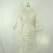 1960s Wedding Dress - White Mexican Cotton Tea Length Wedding Frock