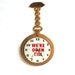 We're Open Till Shop Sign Clock Pocket Watch Thin Plastic