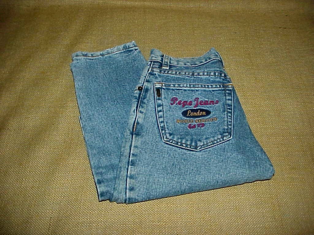 Vintage 80s Pepe London Classic 5 Pocket Jeans USA 25 Waist