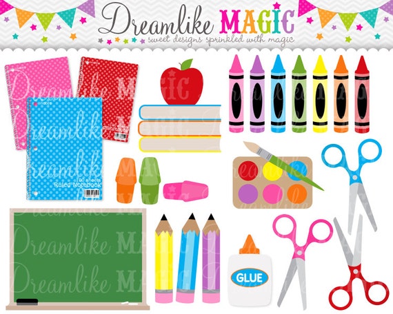 Back to School - Clipart for Personal or Commercial Use Il_570xn