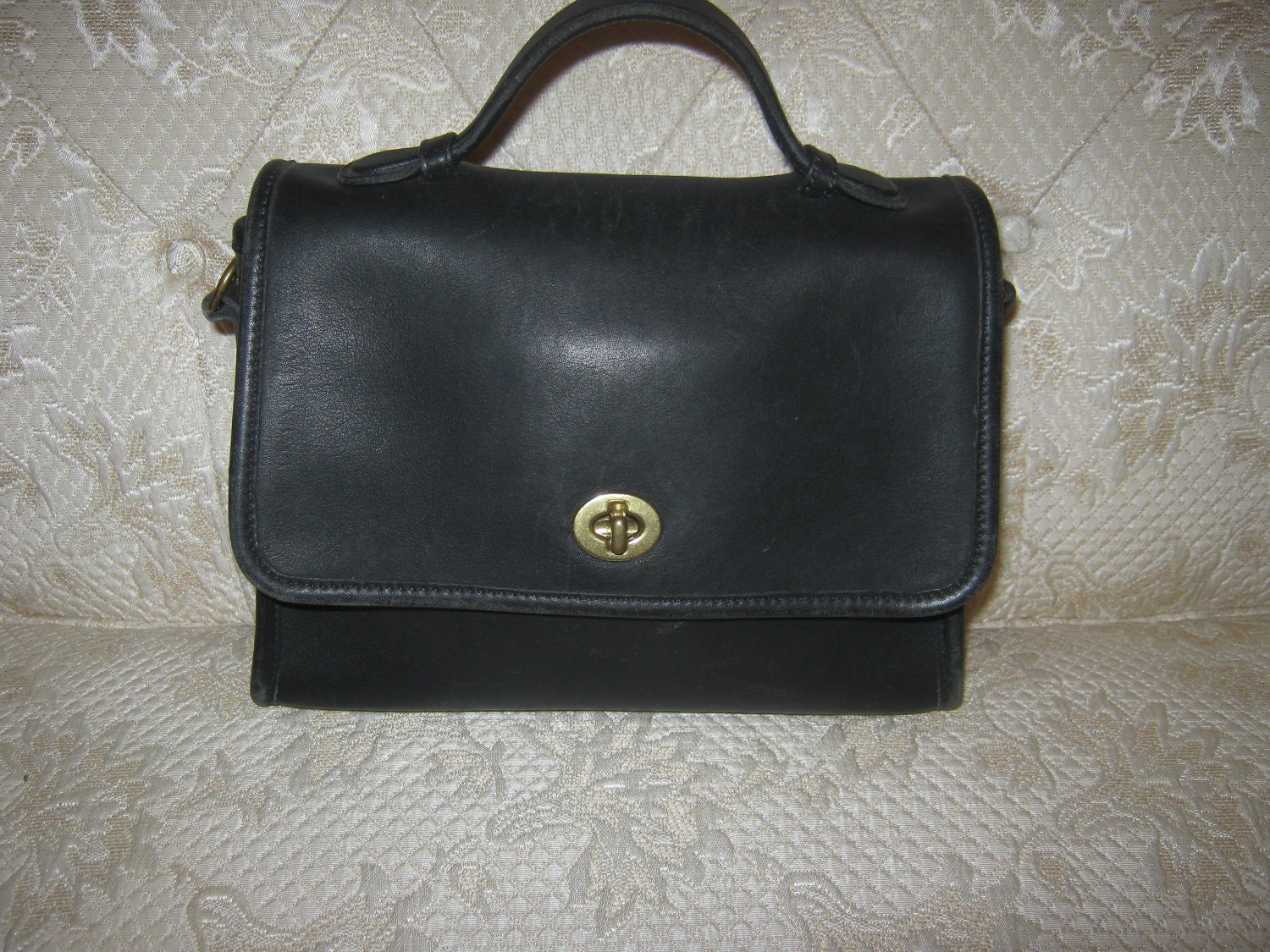 Vintage Coach Court Bag 9870 Black Preppy by Ms2SweetVintage