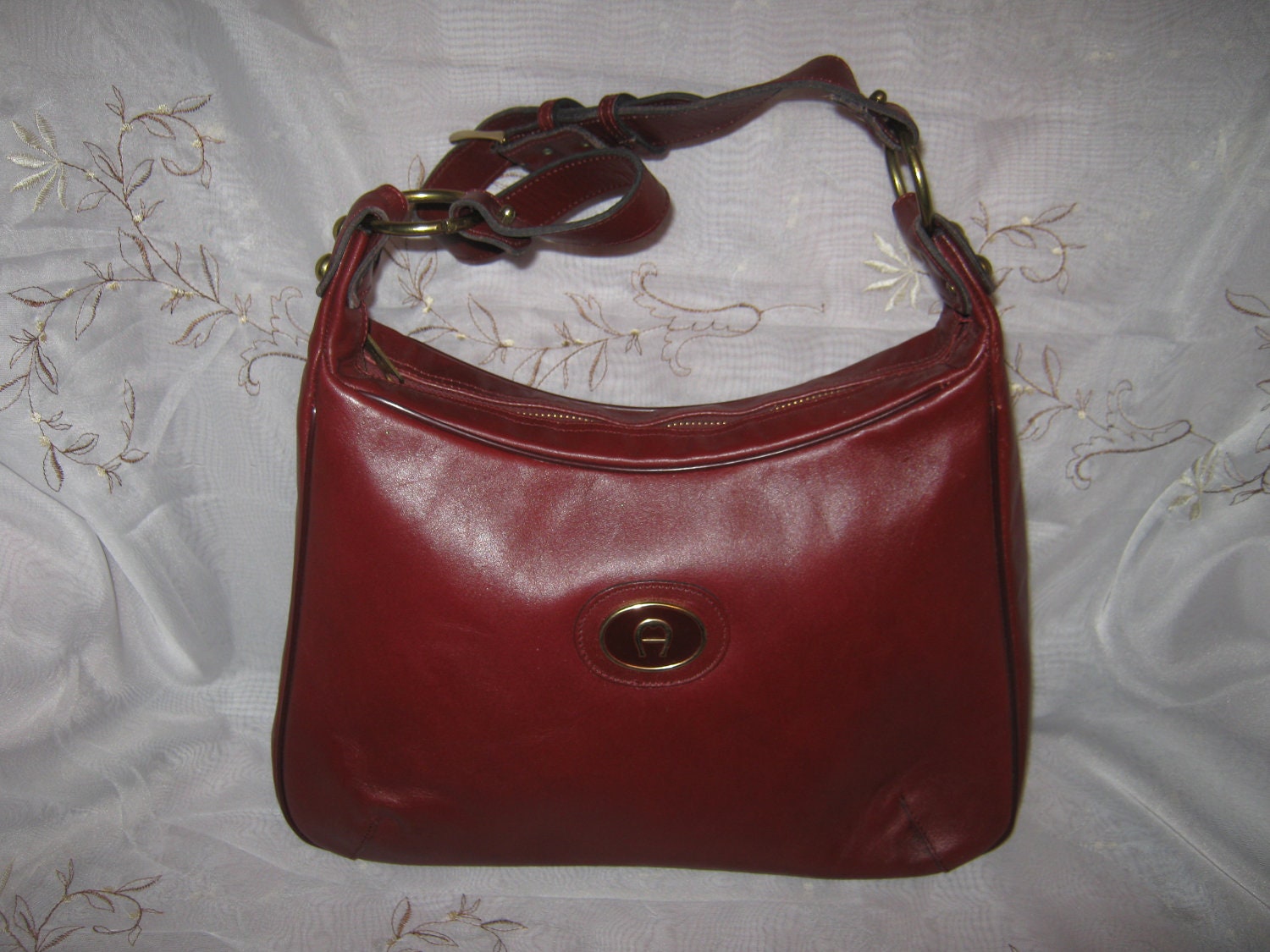 etienne aigner red handbag