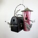 Whimsical Barn and Silo Bird House Chicken Farm