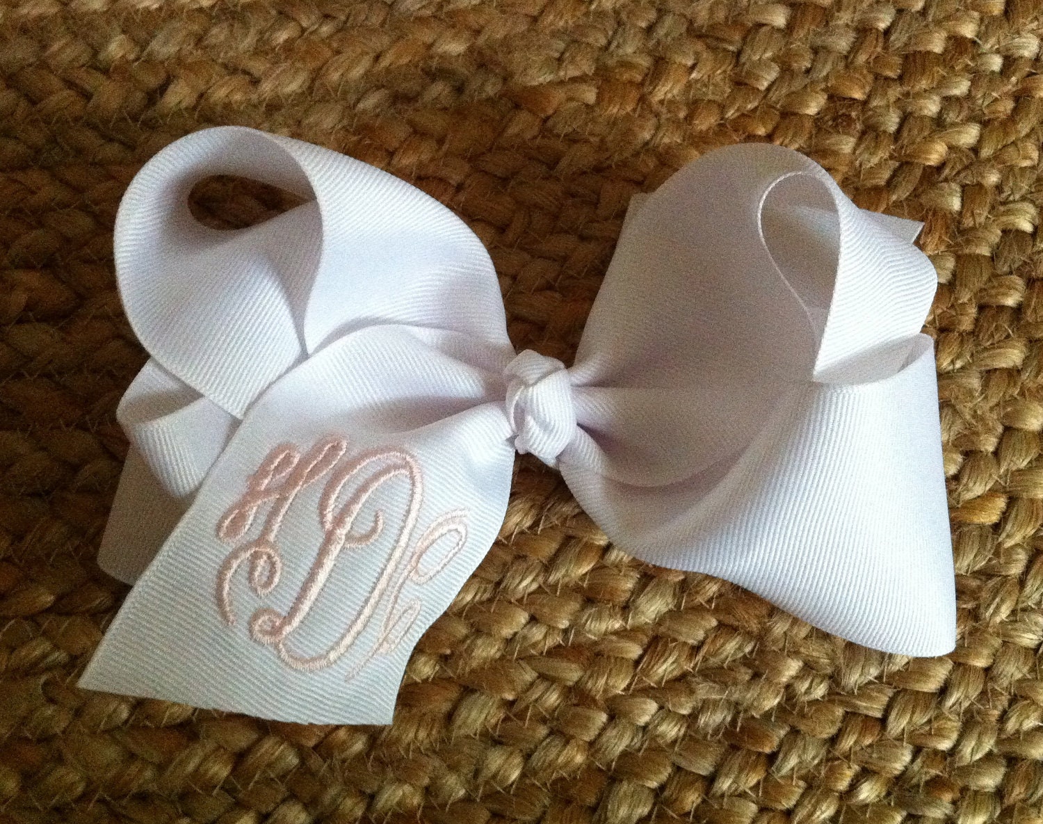 monogrammed bow tie