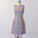 Vintage 60s Dress, 1960s Metallic Silver Lurex Sheath Cocktail Party Dress, Mod Space Age Go-Go Twiggy Dress