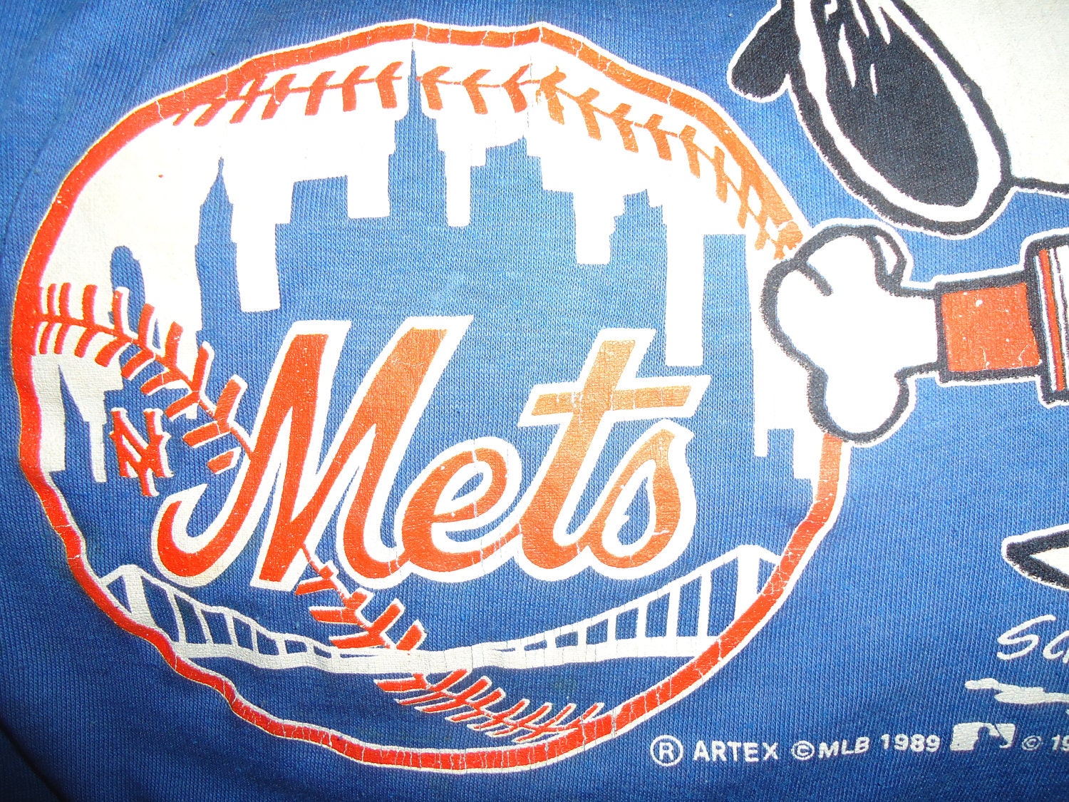 snoopy mets shirt