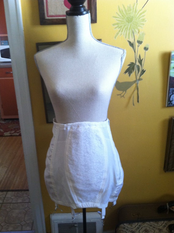 Vintage Open Bottom Girdle Garter Skirt Rago