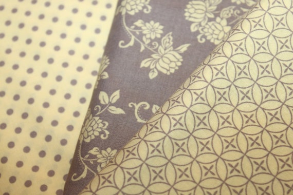 Fabric Bunting - Yellow and Gray Il_570xn