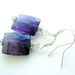Amethyst Earring - Silver Wire Wrap Earring - Royal Purple - February Birthstone
