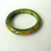 Vintage Bakelite Bangle Bracelet Green
