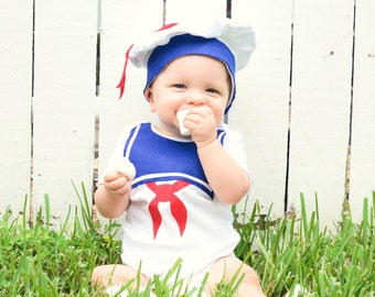 Baby Halloween Costume, Toddler Halloween Costume, Stay Puft Baby, Sailor Costume, Children , First Halloween, Ghostbusters, Marshmallow Man