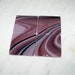 Orchid fused glass coasters, home & living, swirls of red purple and mauve separated to 4 individual candle holders or coasters, home decor