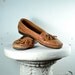 Shabby Chic Leather Moccassins 9.5