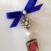 Rectangular Wedding Bouquet Charm (Dressed Up)