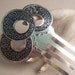 Vintage hair comb goldtone metal Spanish mantilla style hair accessory