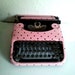 Pink and Black Vintage Polka dot Typewriter Full Working - Order On Sale
