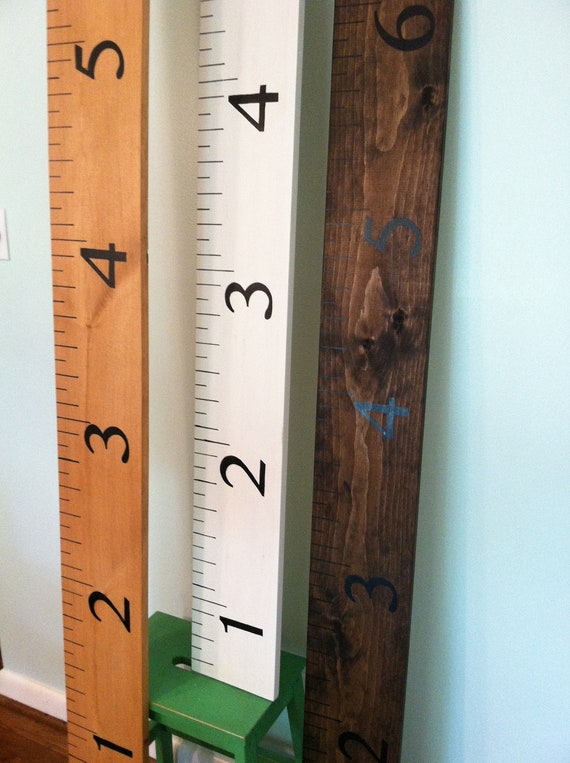 Big Wooden Ruler Growth Chart by MarketNMain on Etsy