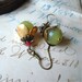 New Jade and Coral Earrings C 2-7/57