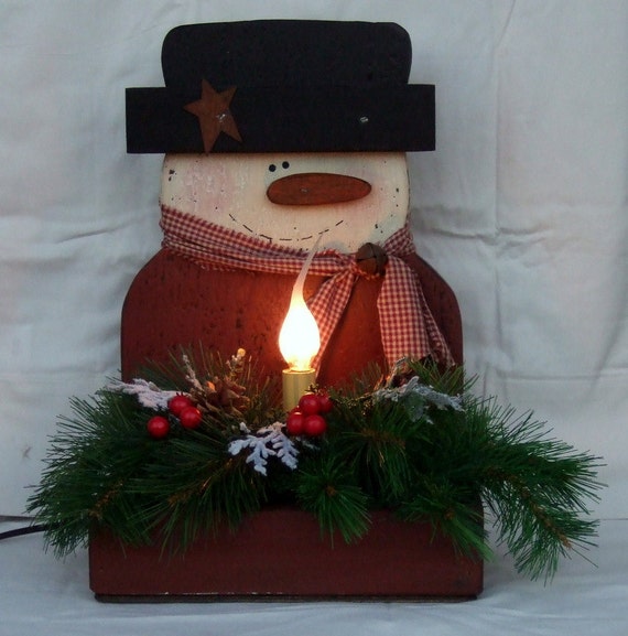 Items similar to ON SALE  Wooden  Snowman Christmas  Snowman 