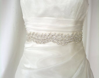 Popular items for wedding dress sash on Etsy