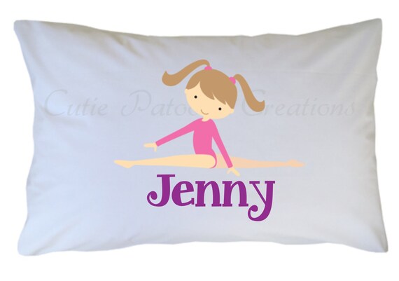 Gymnastics Pillowcase Personalized Travel or Standard Size Il_570xn
