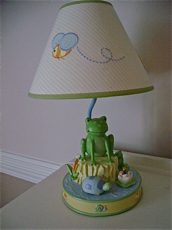 Garden Animal Theme Nursery Lamp by UrbanUpcycles on Etsy