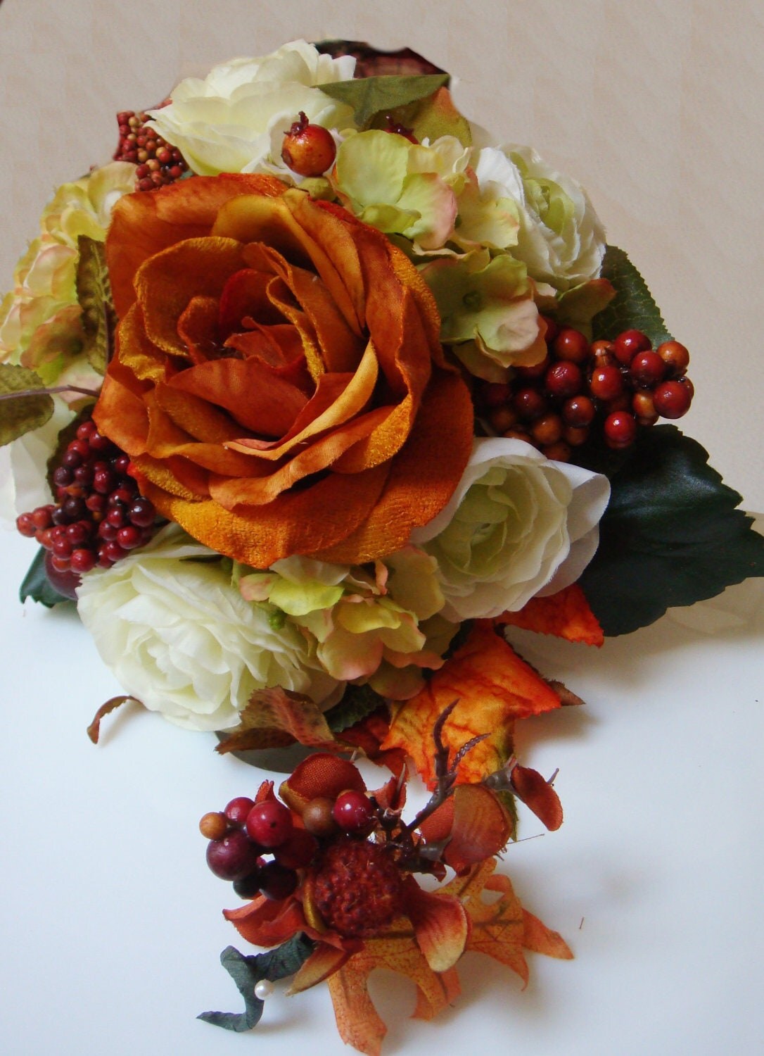 Wedding Bouquet assorted Silk Flowers Rehearsal bouquet