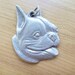 VTG. Boston Terrier Pendant- Pewter, Charm, Dog, Animal