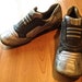 mens silver prada sneakers