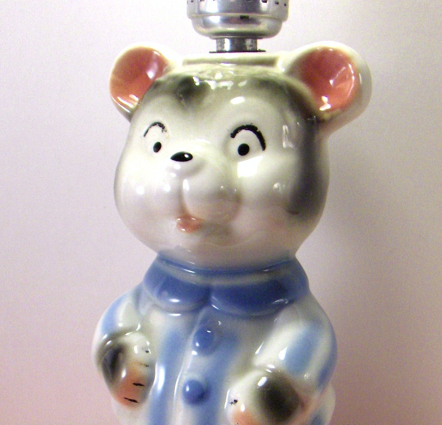 Vintage Nursery Lamp Teddy Bear Babies by